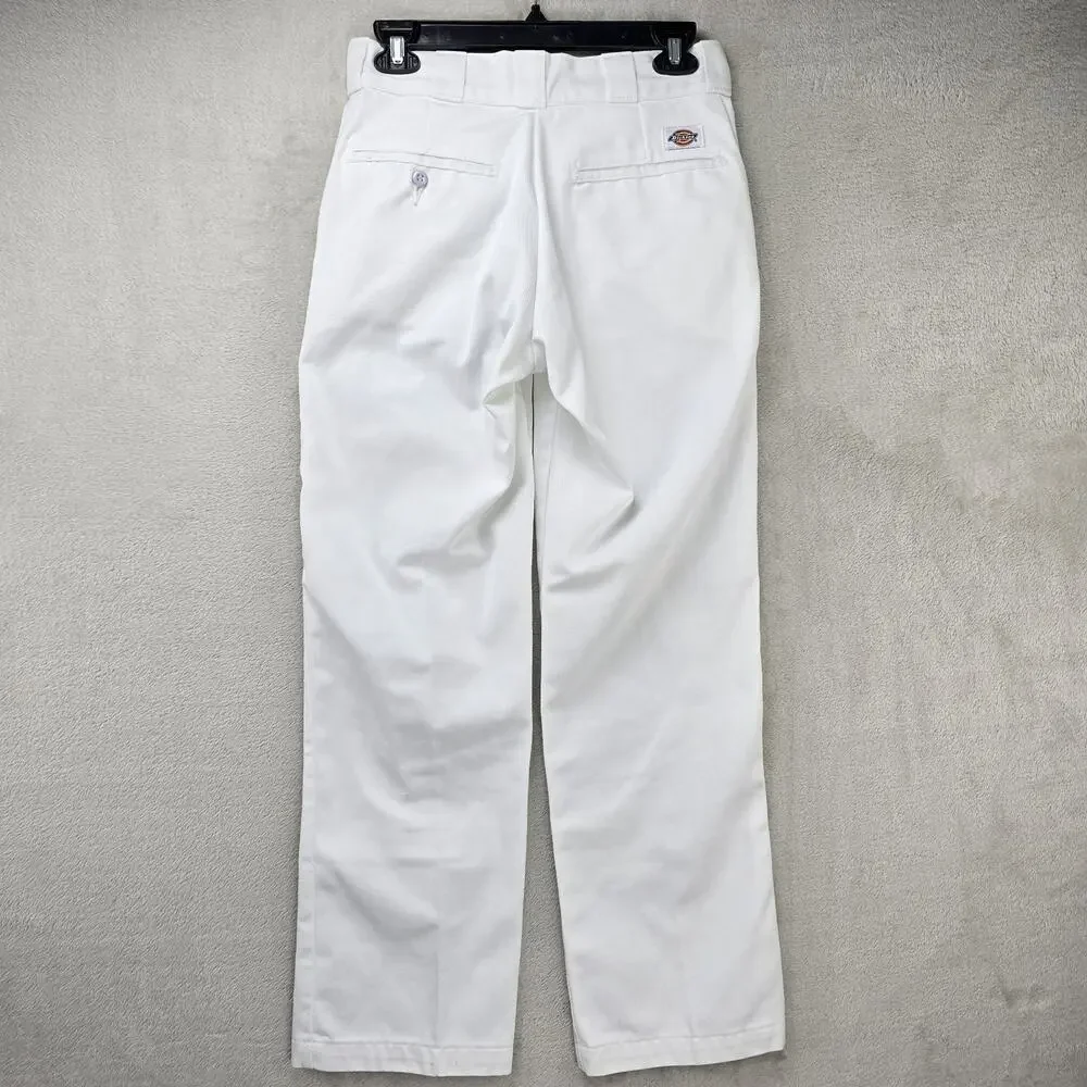 Dickies X Basketcase Gallery 874 Work Pants Mens 28x28 White Cowboy Horse